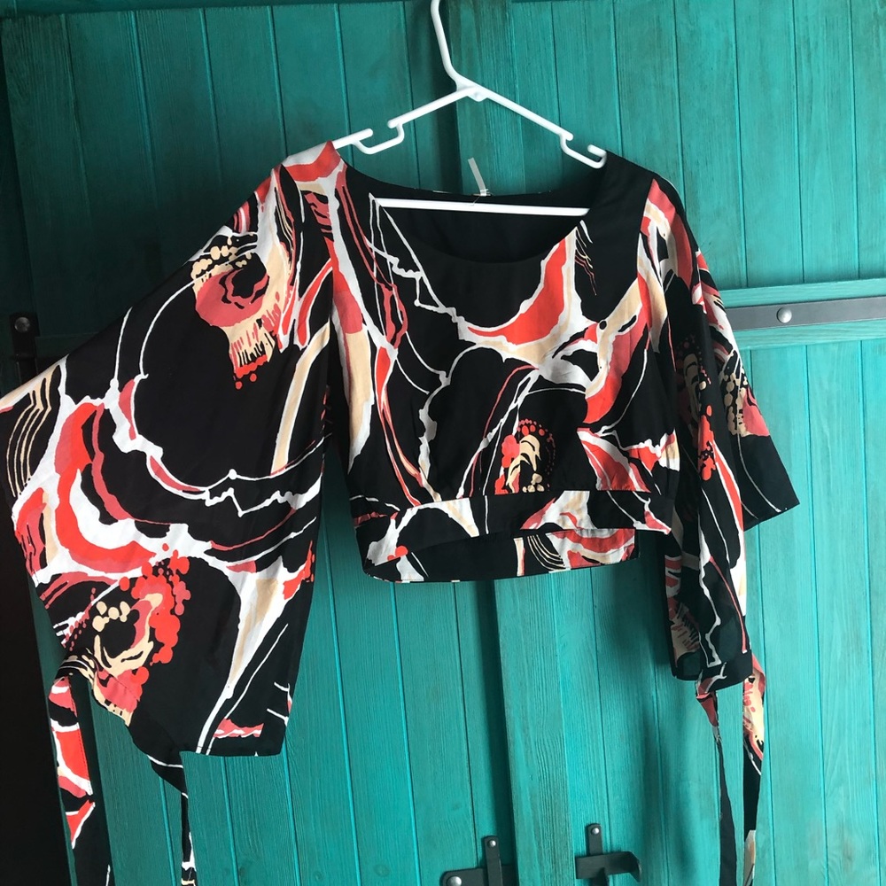 Free People Cropped Blouse